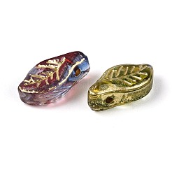 Picasso-Backfarbe und mit Goldmetall durchzogene Glasperlen&nbsp;DGLA-T004-50M
