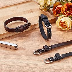 4 шт. 2-цветные регулируемые браслеты из искусственной кожи для мужчин и женщин&nbsp;BJEW-CL0001-31