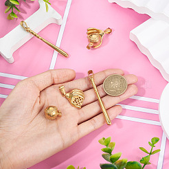 6 шт. 3 стиля подвески из нержавеющей стали 304 с вакуумным покрытием PVD&nbsp;STAS-TA0003-23