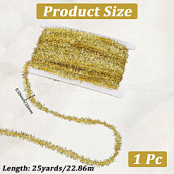 25 ярд полиэстеровой филигранной блестящей мишуры подвесная гирлянда&nbsp;DIY-CY0001-97C