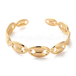 Браслеты-манжеты из нержавеющей стали 304 для женщин BJEW-K263-05G-08