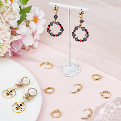 10 пара латунных серег-колец EJEW-BBC0001-55