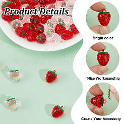 60шт 2 цвета прозрачные акриловые подвески&nbsp;OACR-HY0001-18