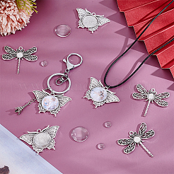 Наборы для изготовления подвесок в виде бабочек и стрекоз своими руками&nbsp;DIY-PH0032-15
