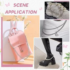 4 шт. 2-х стильная железная цепочка для обуви&nbsp;DIY-FG0003-14