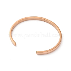 Браслеты-манжеты из нержавеющей стали 304 с ионным покрытием (IP) STAS-I110-10-4mm-RG