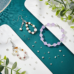 Набор из латунных и железных бусин-обжимок и крышек для бусин-обжимок&nbsp;KK-PH0003-99