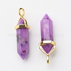 Подвески из натуральной кунжутной яшмы/киви из яшмы с двойным концом&nbsp;G-G902-B03