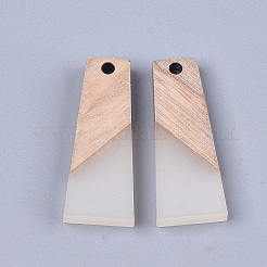 Pendentifs en résine & en bois&nbsp;RESI-S358-59A
