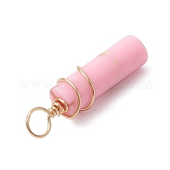 Подвески из окрашенной синтетической императорской яшмы с медной проволокой&nbsp;PALLOY-JF03457-03