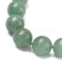 Ожерелья из натурального зеленого авантюрина с круглыми бусинами&nbsp;NJEW-PH01537-04