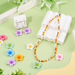 28pcs 7 couleurs pendentifs en résine opaque&nbsp;RESI-TA0005-19