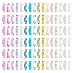 160 pieza de 16 estilos de cuentas acrílicas transparentes y con revestimiento UV&nbsp;OACR-TA0001-32