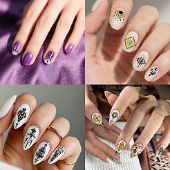 Plantillas de arte de uñas diy de acero inoxidable&nbsp;MRMJ-WH0092-181