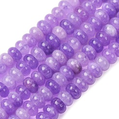 Chapelets de perles de jade blanche naturelle&nbsp;G-E507-01-11