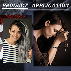 8 шт. 8 стиля европейских бусин из нержавеющей стали 304 STAS-UN0040-31