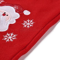 布製のクリスマス帽子  クリスマスパーティーの装飾用  サンタクロース  350x270x4mm  内径：200mm&nbsp;AJEW-M215-03A