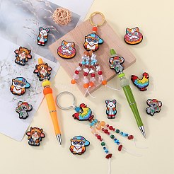 12 шт. 6 стильных экологически чистых силиконовых бусины для пищевых продуктов&nbsp;SIL-SZ0002-72B