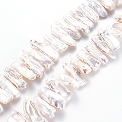 Природные Кеши жемчуг пряди PEAR-S020-H04