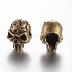 Сплавочные овальные бусины тибетского стиля &nbsp;PALLOY-P105-01