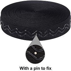 Нескользящая силиконовая эластичная лента из полиэстера&nbsp;SRIB-WH0006-22A-01