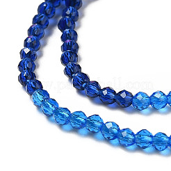 Fili di perle di vetro trasparenti 2 colori&nbsp;GLAA-G093-01E