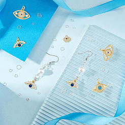 10 шт. 5-х глазные подвески из латуни с микропаве из кубического циркония KK-DC0003-49