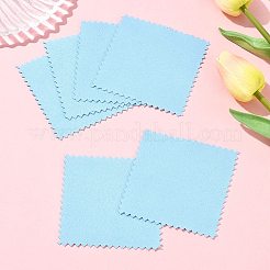 15 шт. квадратная салфетка для полировки серебра из искусственной замши&nbsp;AJEW-FS0001-44