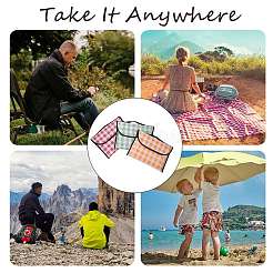 Переносной коврик для пикника из нетканого материала в клетку тартан JX572B-02