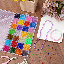 1400pcs 28 Farben transparente Acrylperlen&nbsp;MACR-SP0001-74