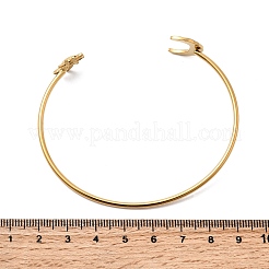 Браслеты-манжеты из нержавеющей стали 304 для женщин&nbsp;LS-BJEW-B151-01G