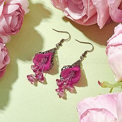 Акриловые серьги болтающийся EJEW-TA00463