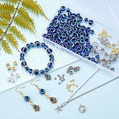 Kit de fabrication de bracelet de perles diaboliques mauvais œil&nbsp;DIY-NB0006-18