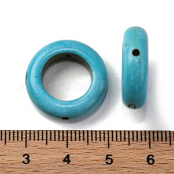 Синтетические бирюзовые бусины G-C147-02