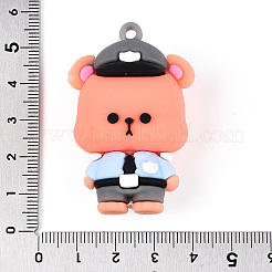 Непрозрачные пластиковые подвески из ПВХ KY-G017-C04