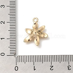 Цветок стойки обшивки латунь микро проложить Цирконом подвески KK-S399-05B