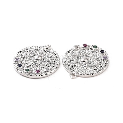 Латунные подвески из микро-паве&nbsp;KK-E068-VC103