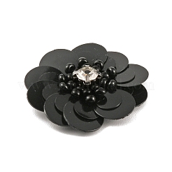 Аппликации из бисера из пвх в форме цветка/блестки DIY-WH0308-287F