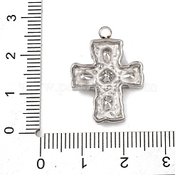 Подвески из нержавеющей стали 304 с микропаве из кубического циркония&nbsp;STAS-P421-02P