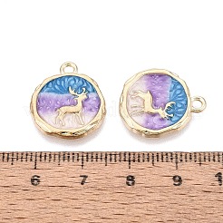 Pendentifs d'émail en alliage&nbsp;ENAM-N069-16KCG-02