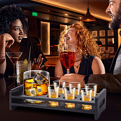 Стеллажи для выставки товаров с бамбуковыми держателями на 7 отверстие WH-WG59392-02