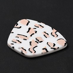 Pendenti in acrilico opaco con motivo leopardato&nbsp;SACR-P014-03A