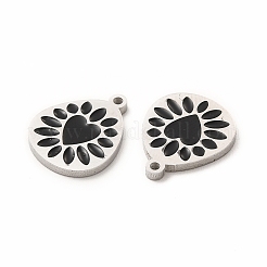 Подвески из нержавеющей стали 304 с эмалью&nbsp;STAS-F291-04P-02