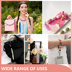 64 шт. 8-х цветные круглые силиконовые фокусные бусины&nbsp;SIL-GA0001-29A