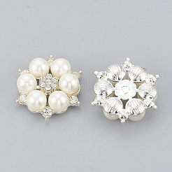 Плоские задние кабошоны из сплава&nbsp;LS-RB-S048-19S