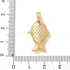Colgante micropavé cubic zirconia de latón&nbsp;CU-CBA2F11-23G-A