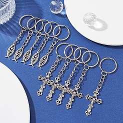 Брелок из сплава в тибетском стиле KEYC-JKC00555-01