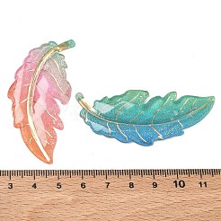 Grands pendentifs en acrylique aux couleurs dégradées&nbsp;AC-CBAC7C8-01A