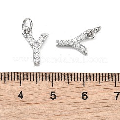 Shegrace Messing-Anhänger mit Mikropavé-Fassung aus klaren Zirkonia&nbsp;XGRQ29097-394P-Y