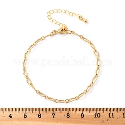 Латунные кабельные цепные браслеты для женщин и мужчин BJEW-F494-05G